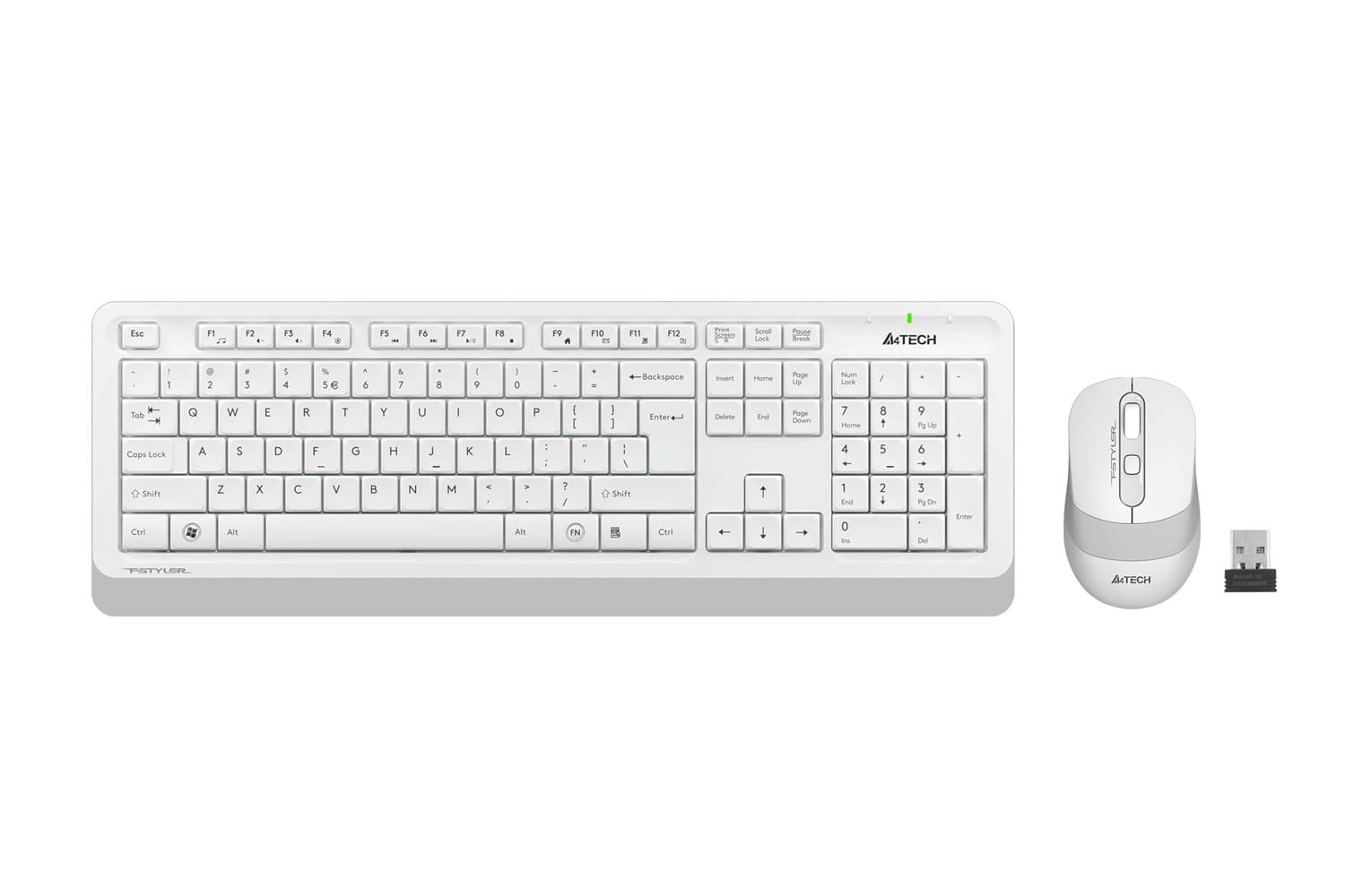 A4-Tech FG1010 Q Klavye Mouse Set Beyaz (Kablosuz)