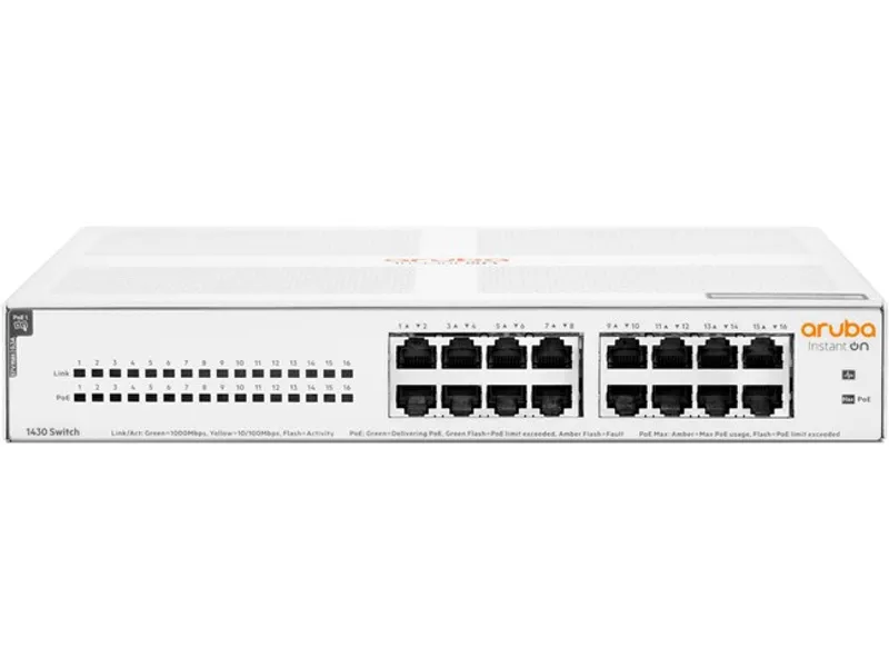 HPE Aruba Instant On R8R48A 1430-16G POE Yönetilmz