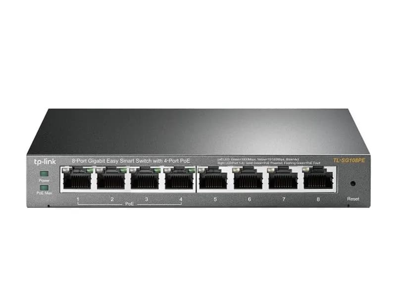 Tp-Link TL-SG108PE 8Port Gigabit 4 Port PoE Switch