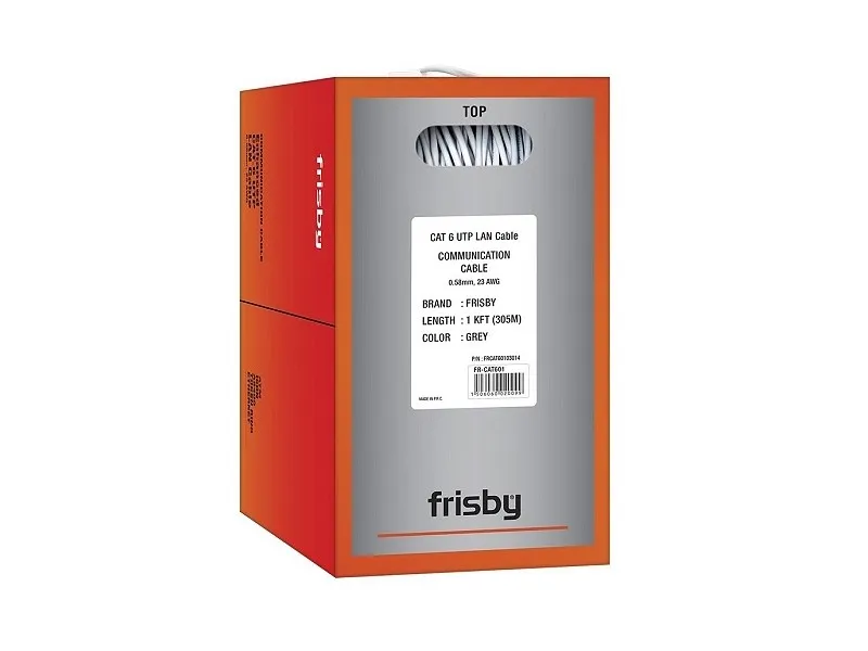Frisby Cat6 Gri Data Kablosu (305m) ( FR-CAT601)