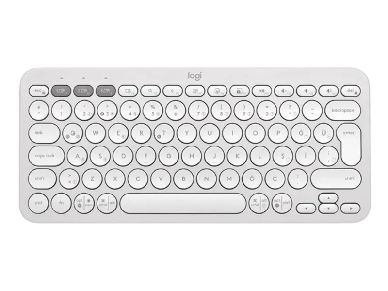 Logitech K380s Çakıl Tuşlu Bluetooth Klavye Beyaz