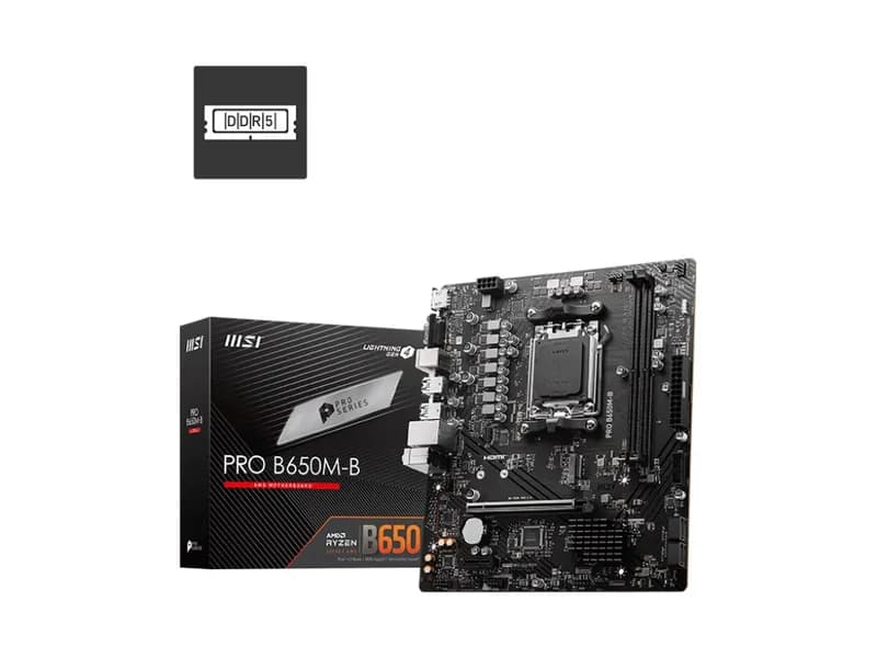 MSI PRO B650M-B DDR5 6800MHZ(OC) HDMI VGA M.2 MATX AM5