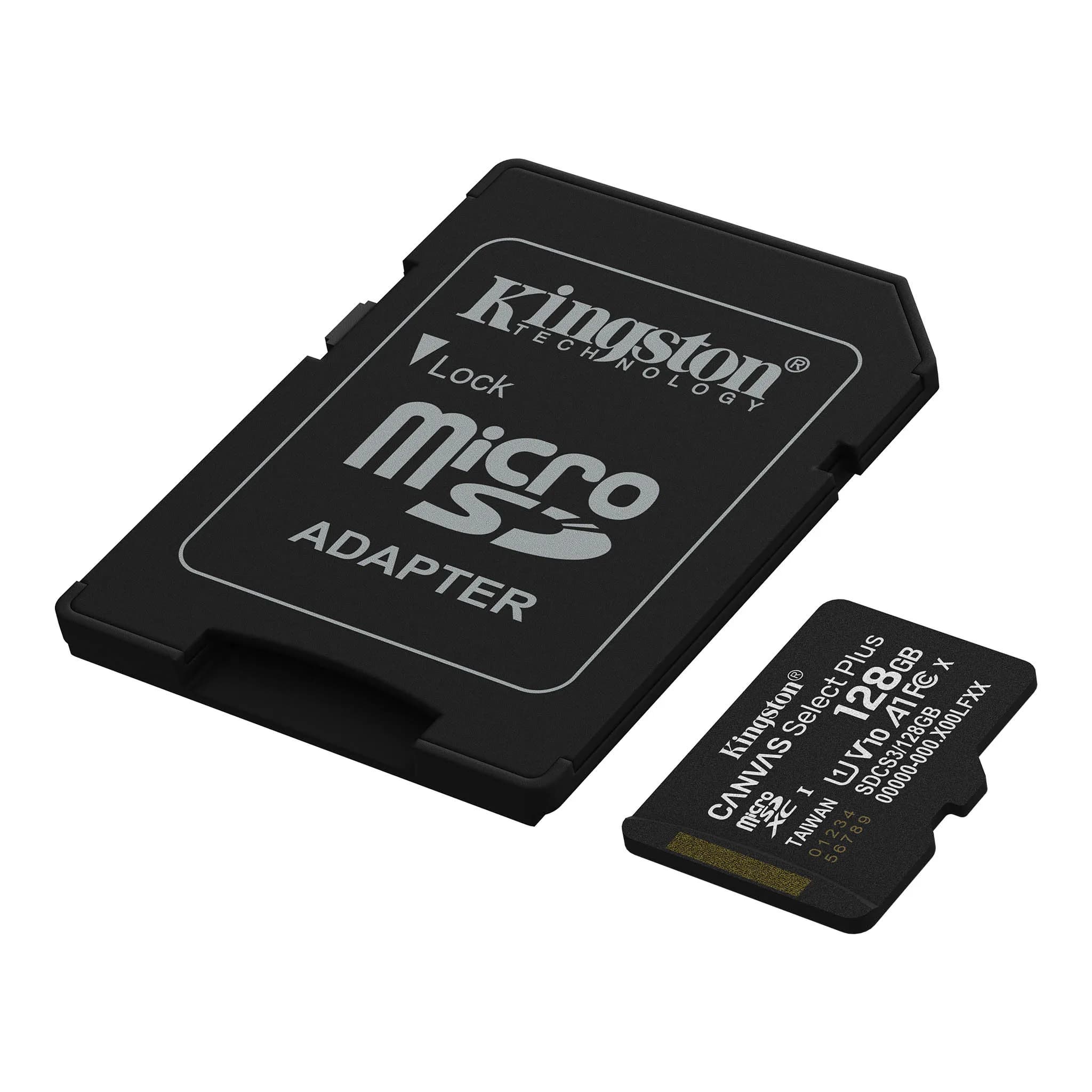 128GB KINGSTON MICROSD CANVAS SELECT PLUS A1 SDCS3/128GB