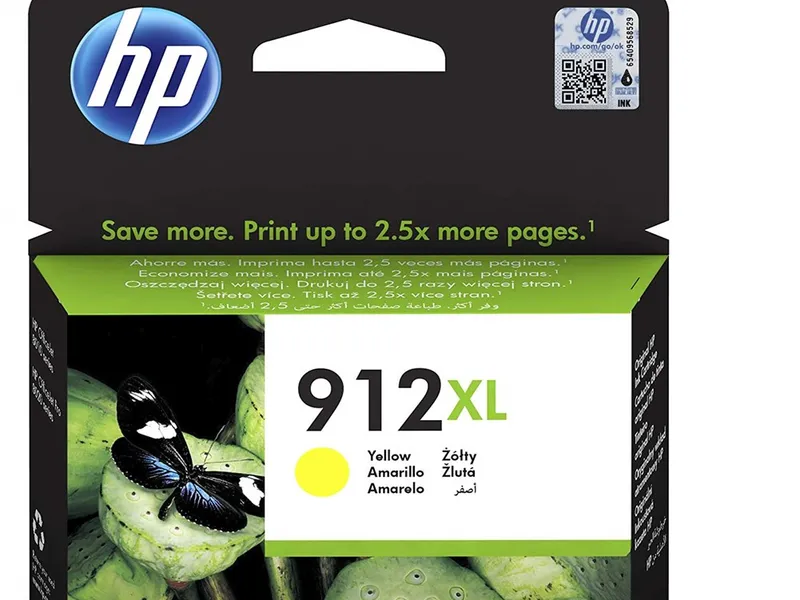 HP 3YL83AE Sarı Renkli Mürekkep Kartuş (912XL)