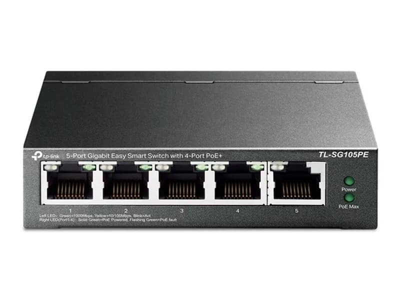 Tp-Link TL-SG105PE 5 Port Gigabit 4Port Poe Switch