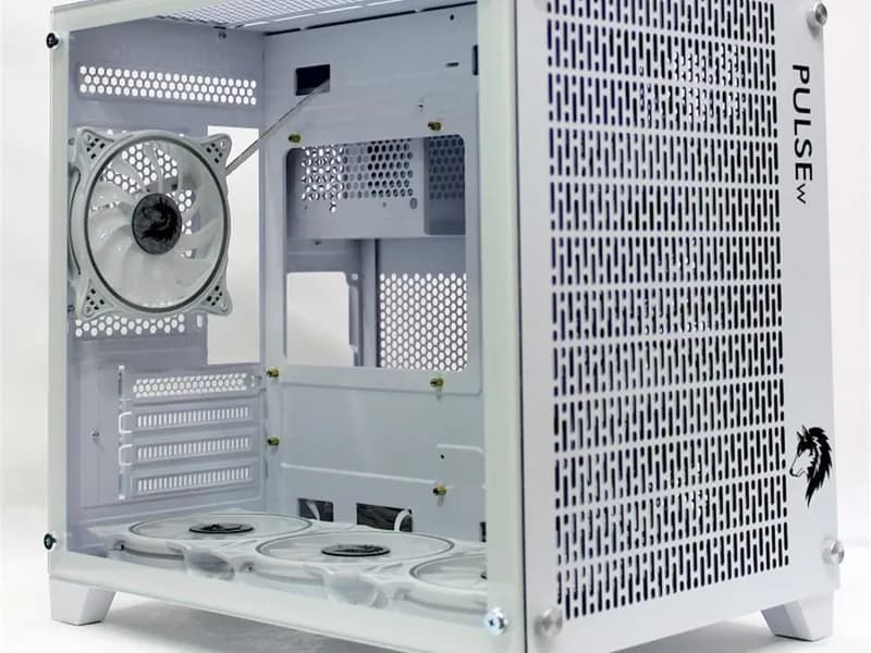 Tiranozor Ti-Game Pulse-W 6 Rgb Fan Beyaz Mesh Gamıng Kasa Power Yok