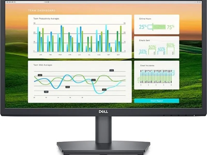 Dell 21.5" E2222HS 1920x1080 5MS 60Hz DP-HDMI-VGA +VESA +SPEAKER Multimedya Monitör