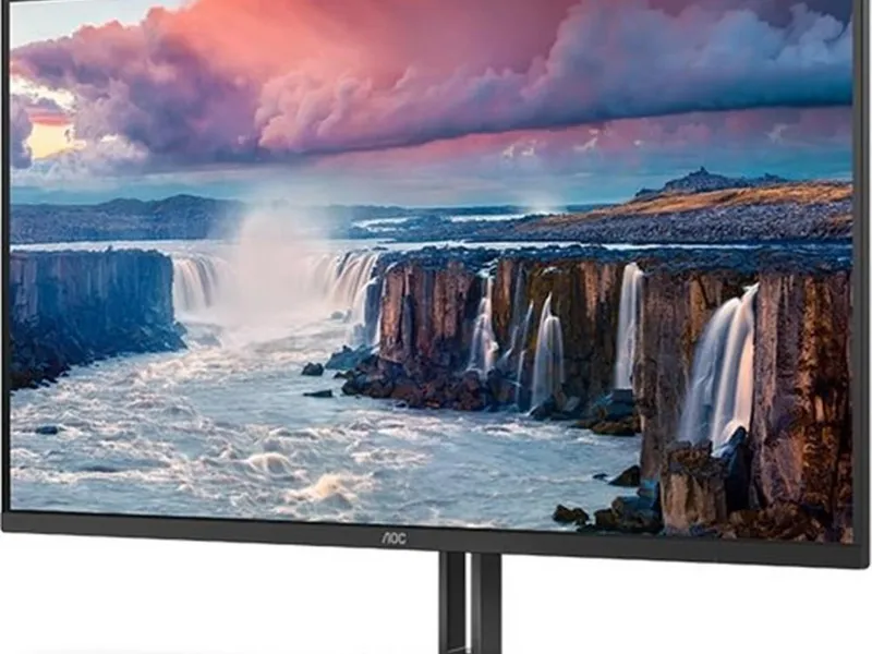 Aoc 31.5" Q32V5CE-BK 1Ms 75Mhz 1Xhdmı 1Xdp Qhd 2560X1440 Hoparlör Freesync Vesa Siyah Monitör