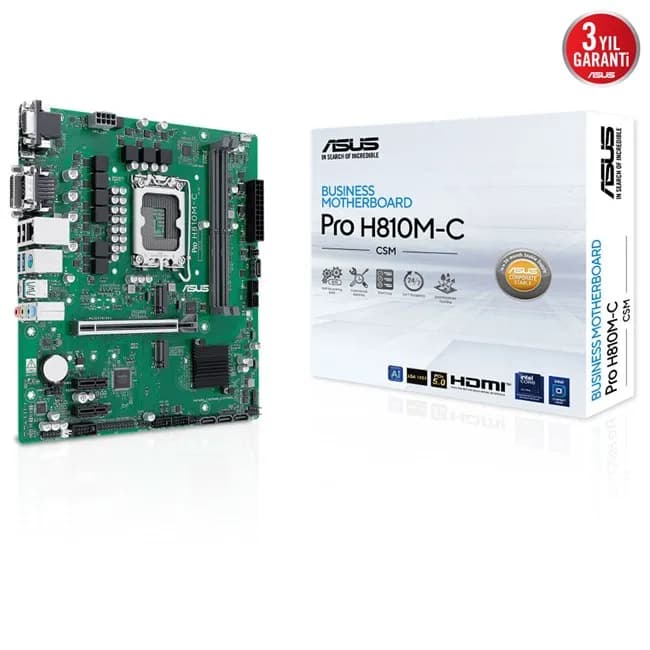 Asus Pro H810M-C Csm D5 1851P Vga Dvi Hdmi Dp